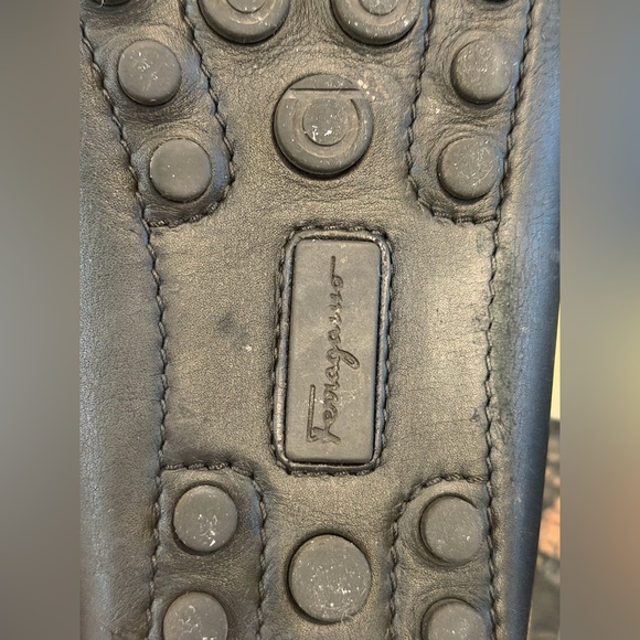 Salvatore Ferragamo Black Leather Gancini Loafers Women’s US 9C - Picture 9 of 9